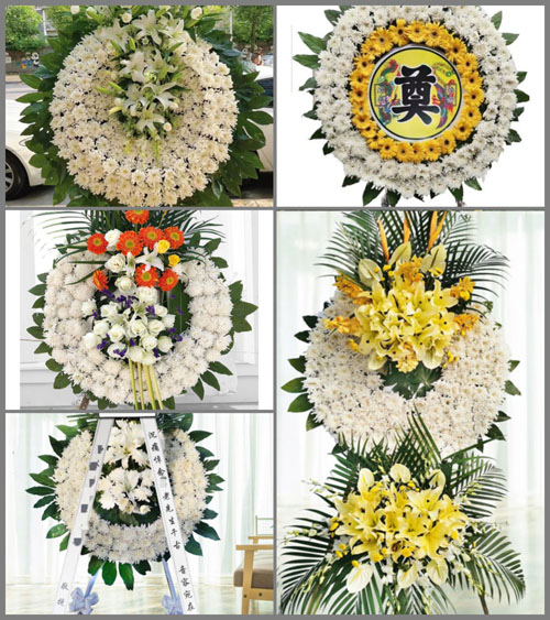 湖北荆门市京山县新市镇白谷洞村花圈速递